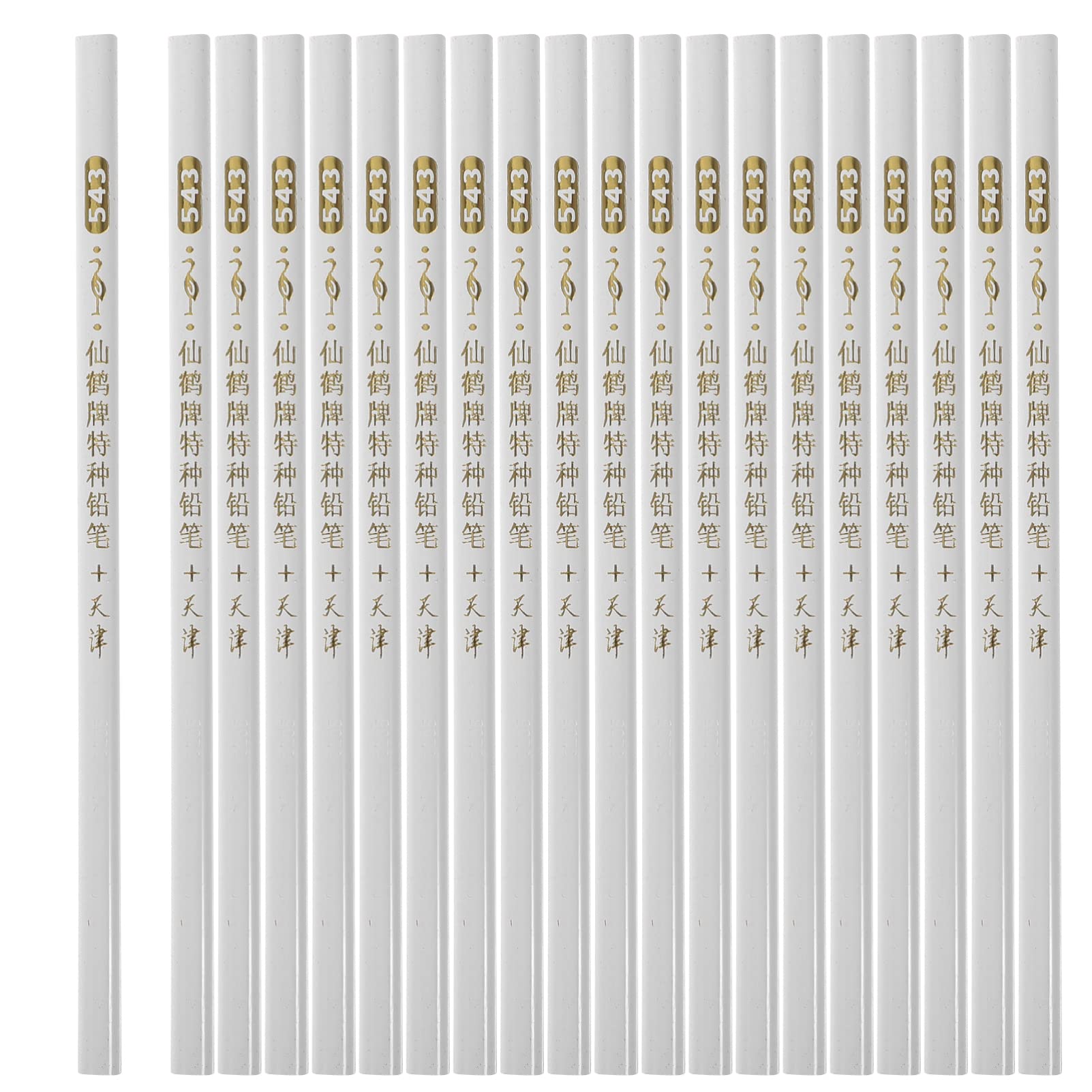 24pcs White Nail Art Pencils - French Tip Dotting Pens with Cuticle Pusher for DIY Manicure | Professional Nail Design Tools for Salon & Home Use | Perfect for French Tips, Nail Art, and Gel Polish Designs