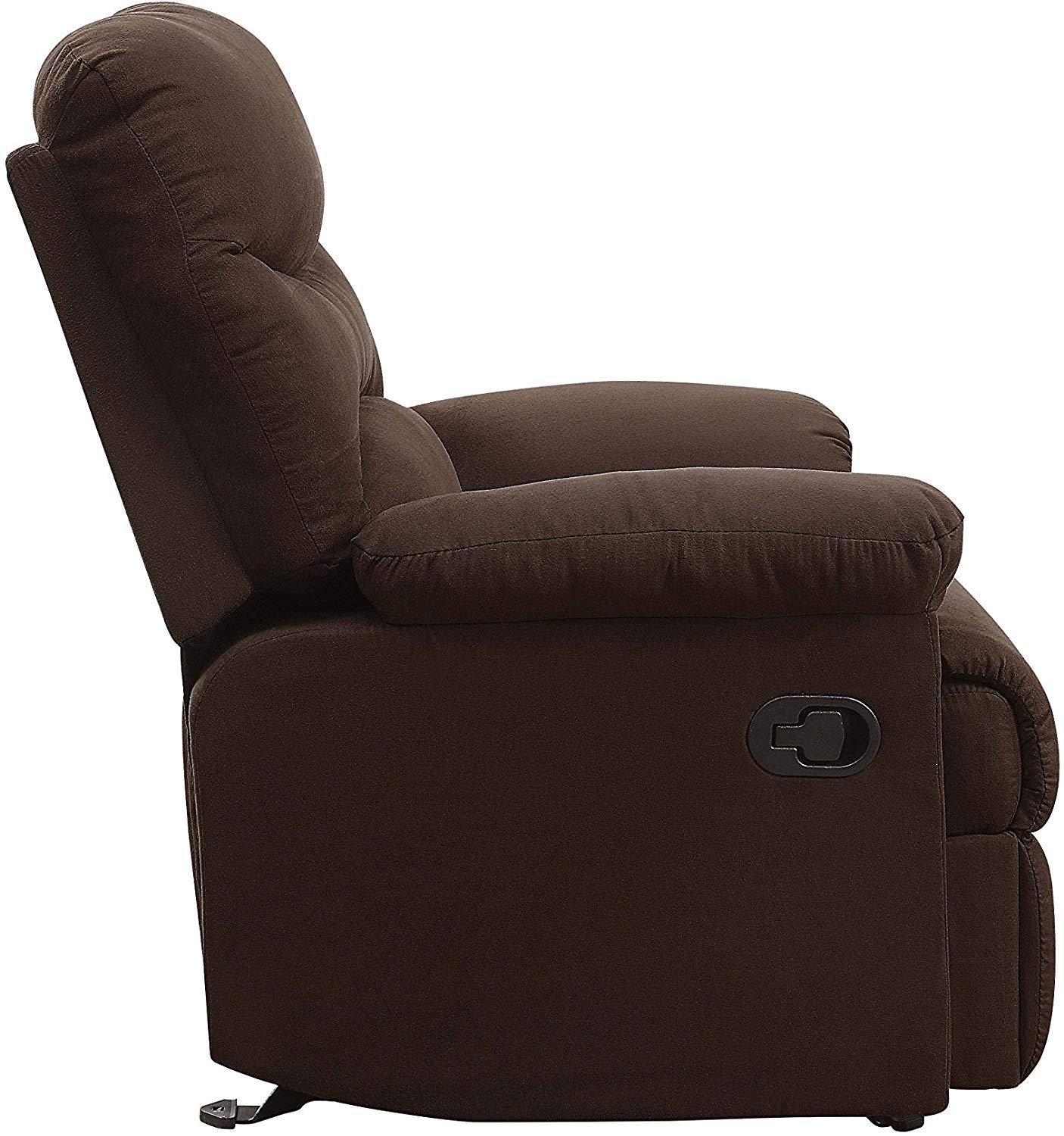Comfortable Brown Microfiber Recliner Chair by Dallin - Ergonomic Design for Living Room, Home Theater & Office Relaxation