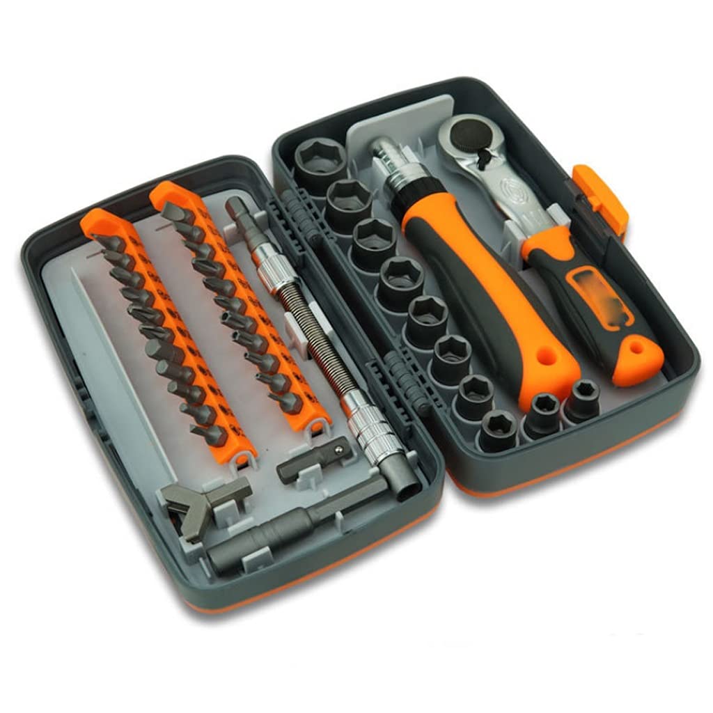 SKREOJF Ratchet Screwdriver Set - 12-Piece Multi-Function Hand Tool Kit with Ergonomic Handle for Home Repair, DIY Projects & Hardware Maintenance | Perfect for Plumbing, Furniture Assembly & Automotive Work