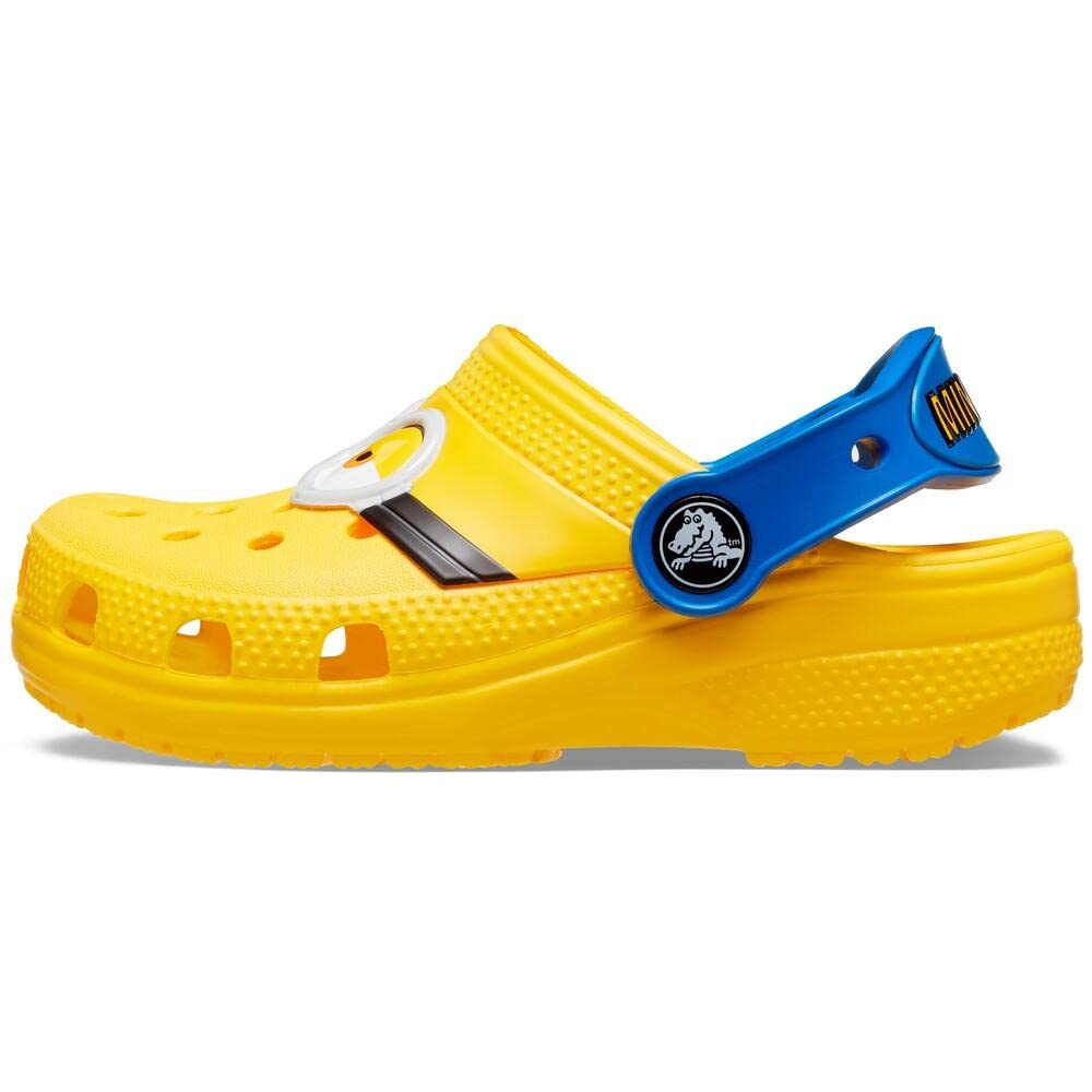 Crocs Unisex-Child Fun Lab Minion Clog | Lightweight Comfortable Kids Water Shoes | Perfect for Beach, Pool & Summer Play