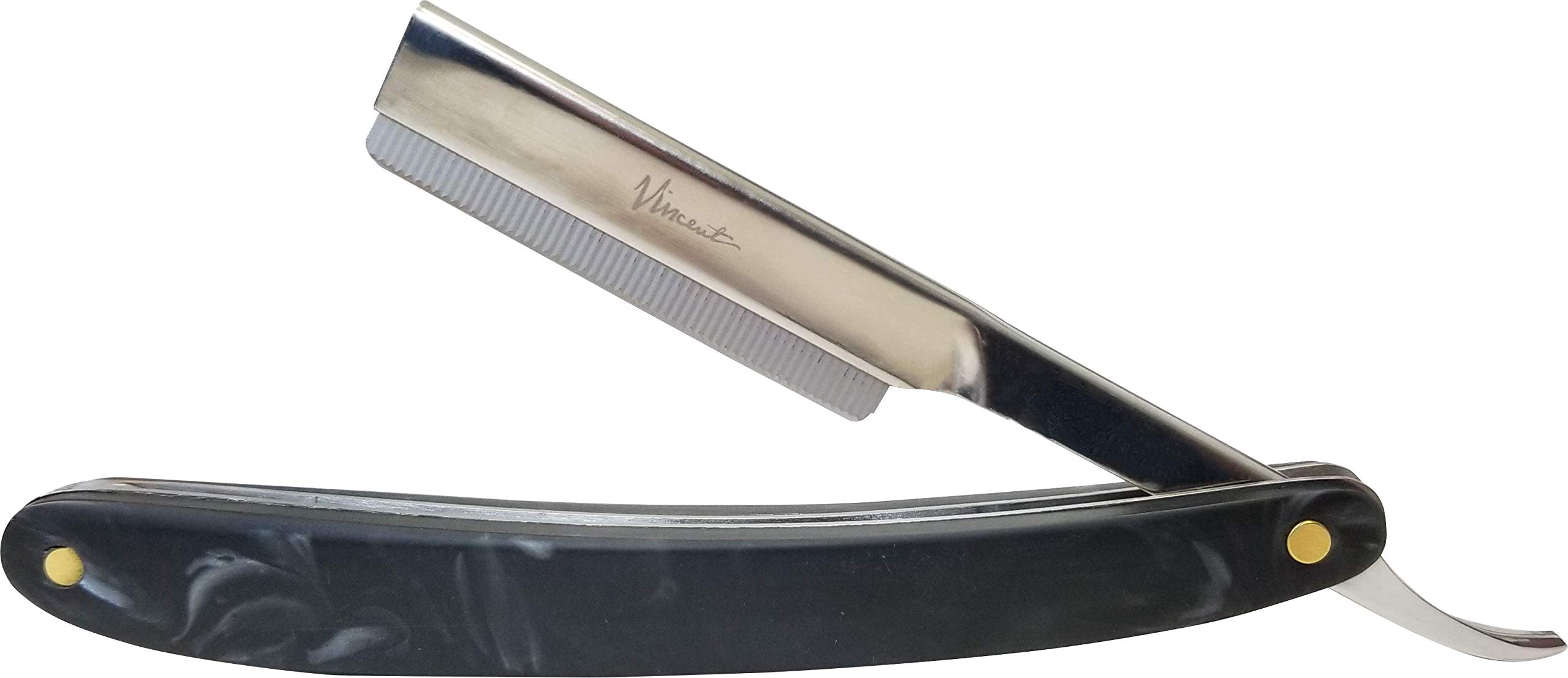 Ice Razor Collection Ice Moderato Straight Razor - Professional Stainless Steel Shaving Razor for Men, Precision Grooming & Barber Use - Perfect for Home, Salon & Travel Shaving Kits