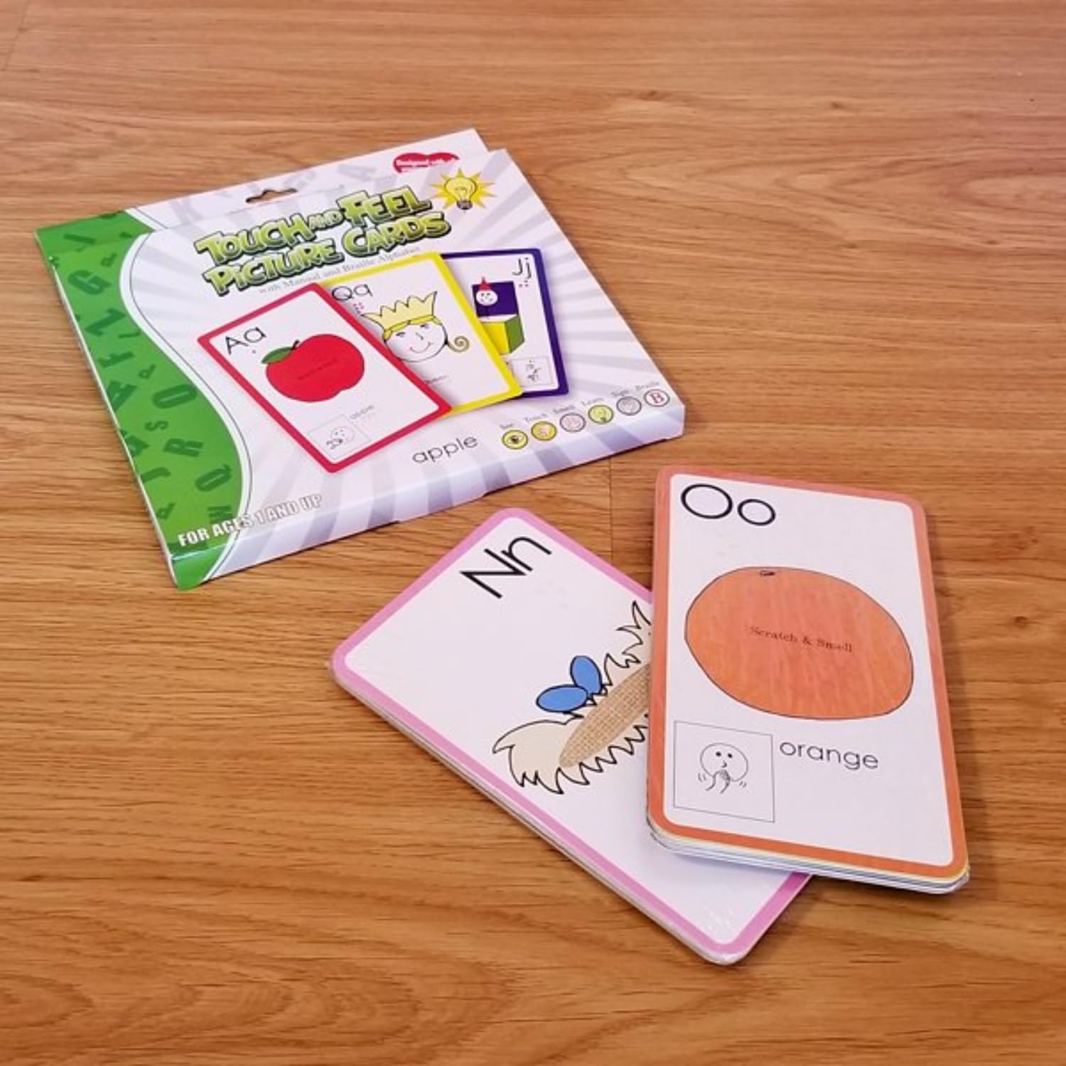 Sensory Alphabet Touch & Feel Flash Cards - Multi-Sensory Learning Cards with ASL & Braille for Kids & Adults - Perfect for Therapy, Inclusive Education & Early Childhood Development - Great for Classroom, Homeschool & Special Needs Learning Activities