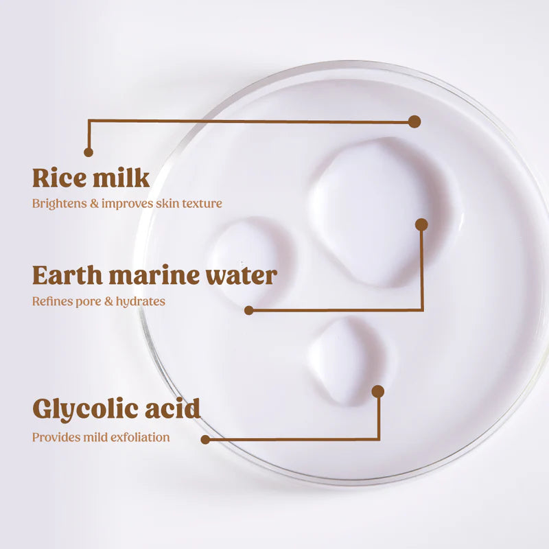 Best Milk Face Toner with Earth Marine Water for Pore Minimizing - Hydrating & Soothing Skincare for Dry & Sensitive Skin - Perfect for Daily Use & Nighttime Routine