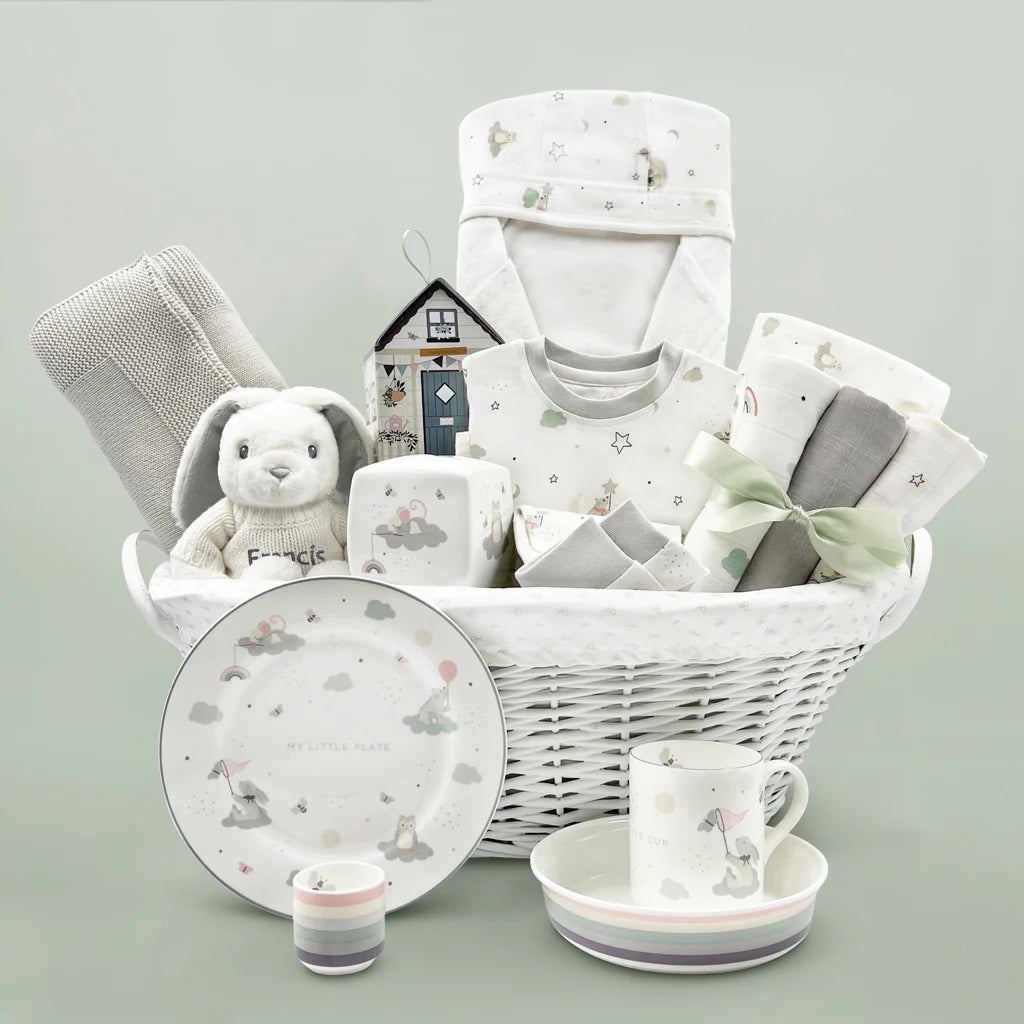 Twinkle Little Star Baby Basket - Soft & Cozy Infant Bed for Newborns & Toddlers - Perfect for Nursery, Bedroom, or Travel - SKU: LBG1014