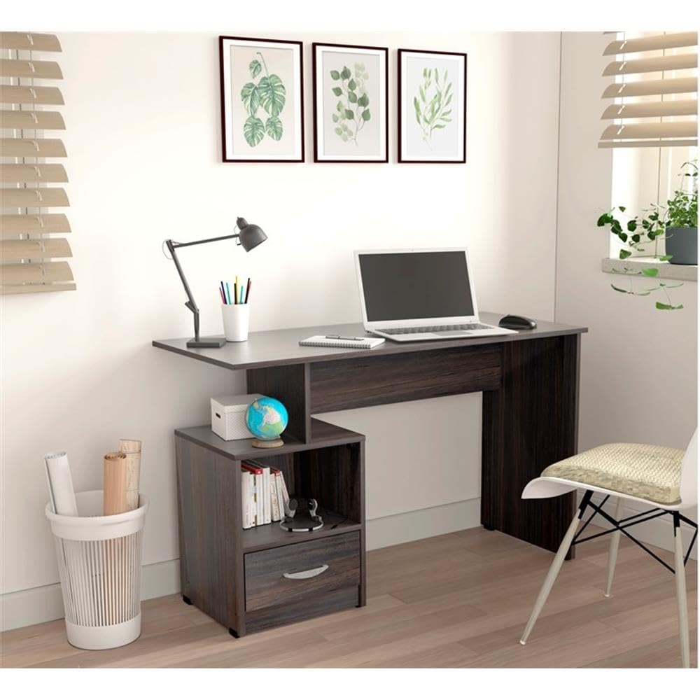 Chic Tobacco Writing Desk for Home Office & Study