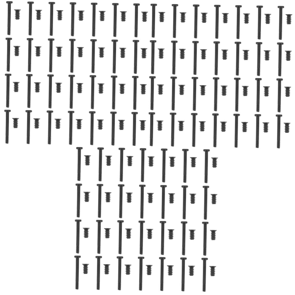 OSALADI 180 Pcs M5 Self-Tapping Computer Case Fan Screws Set - Long & Short Flat Screws for PC Cooling Fan Installation | Perfect for Gaming PC, Server, and Desktop Computer Builds