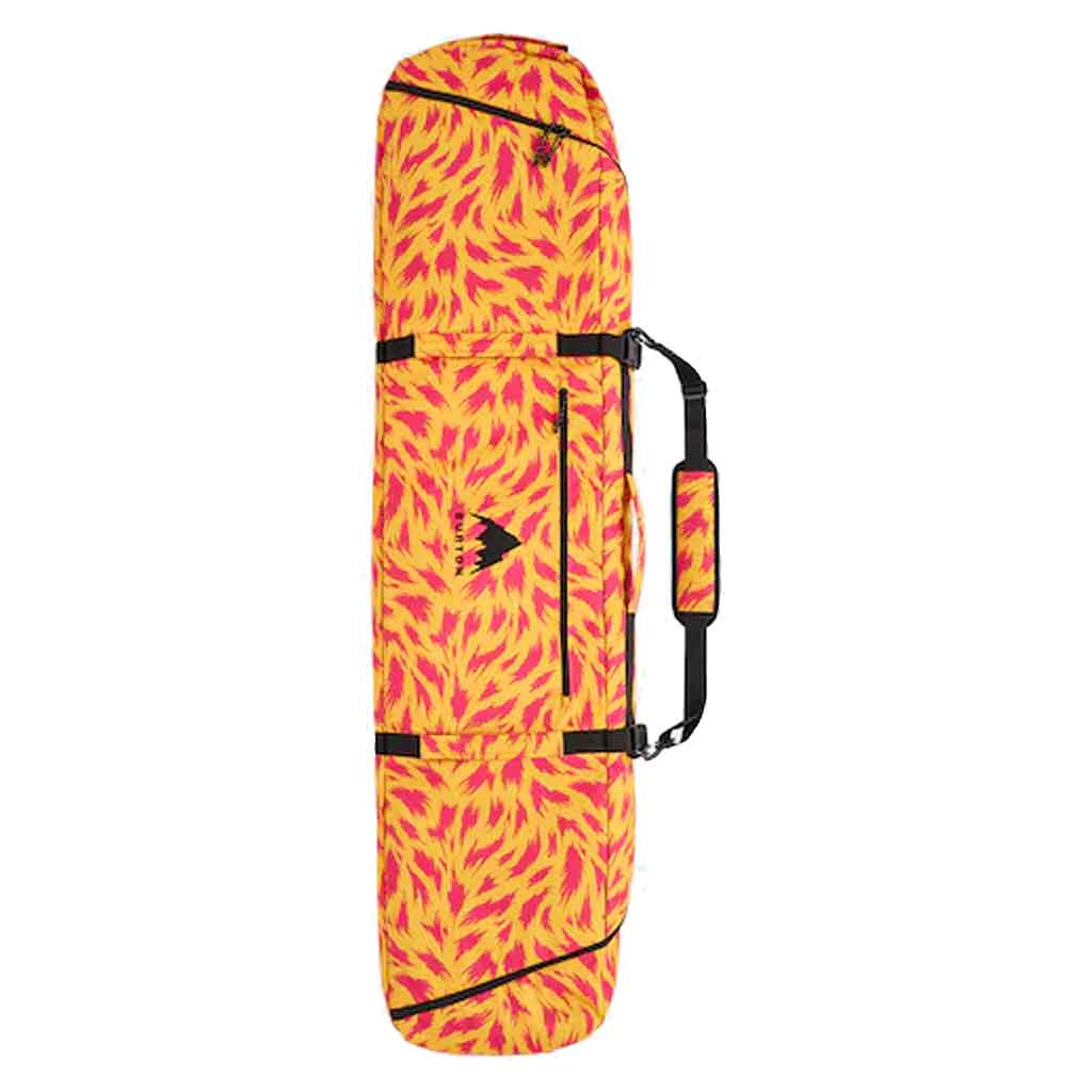 Burton 24/25 Gig Snowboard Bag with Fur Lining in Goldenrod - Perfect for Winter Travel & Snowboard Protection