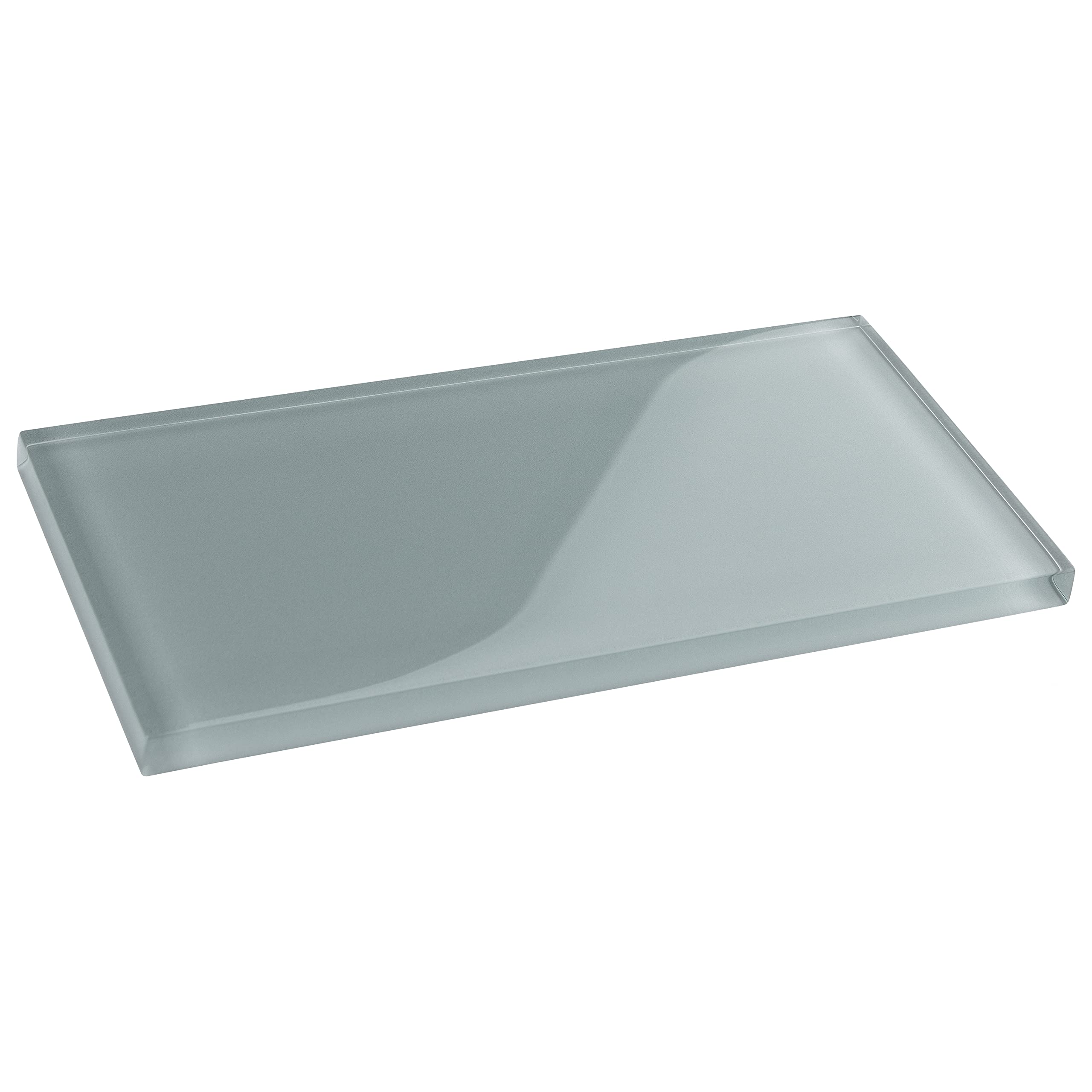 Merola Tile GITT3SBS Tessera Blue Glass Subway Wall Tile - 80-Pack for Bathroom Backsplash & Kitchen Renovation