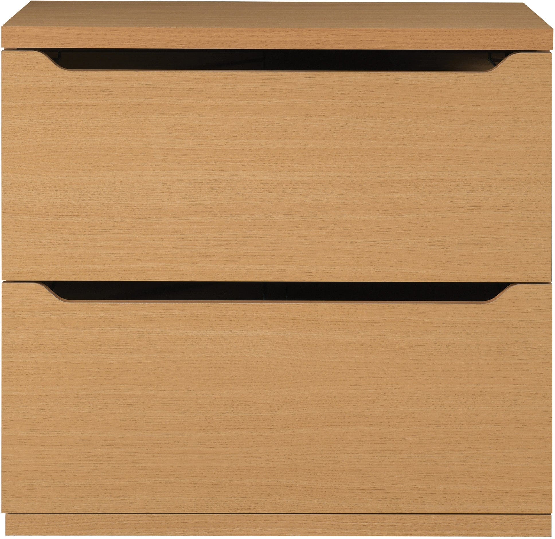 Office Star Denmark Lateral File Cabinet [DEN2930LF] - 2-Drawer Steel File Cabinet with Lock, Black - Perfect for Home Office & Business Document Storage