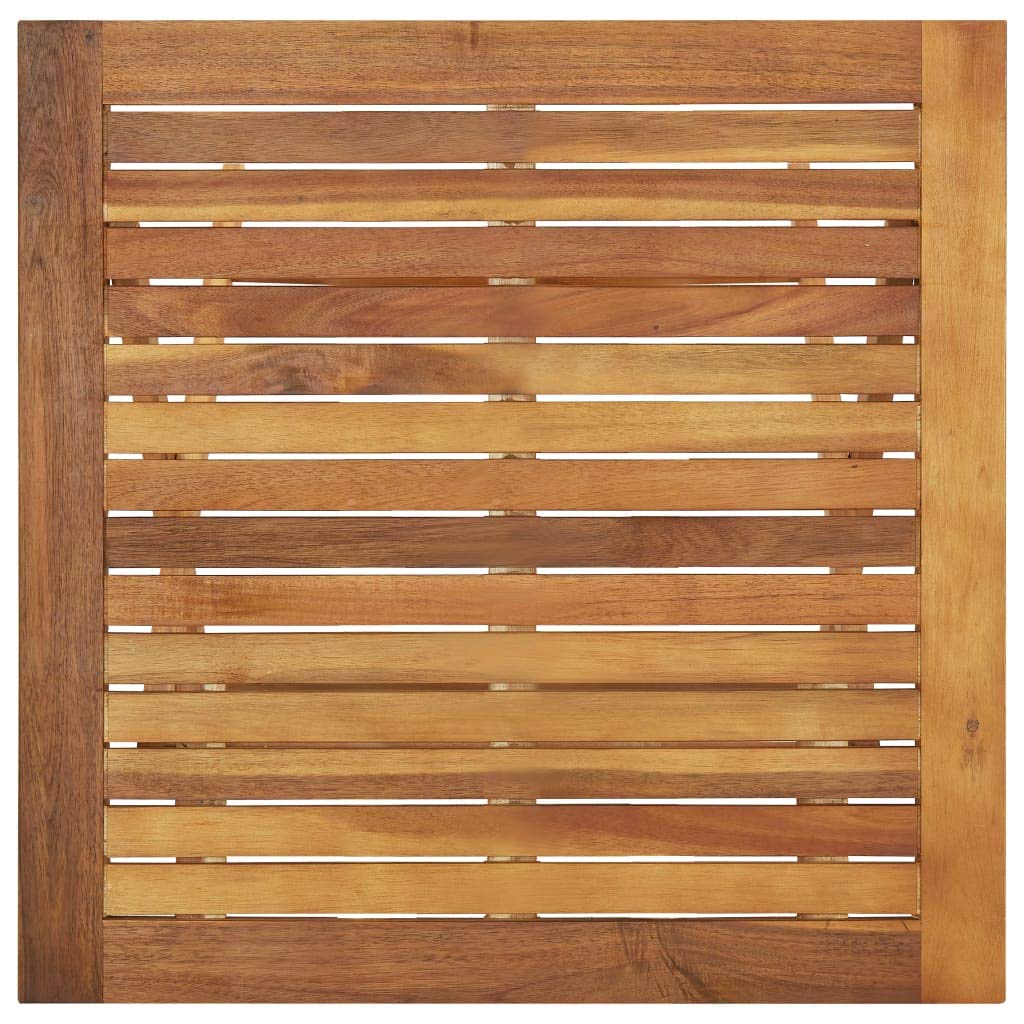 Foldable Acacia Wood Outdoor Table - 23.6