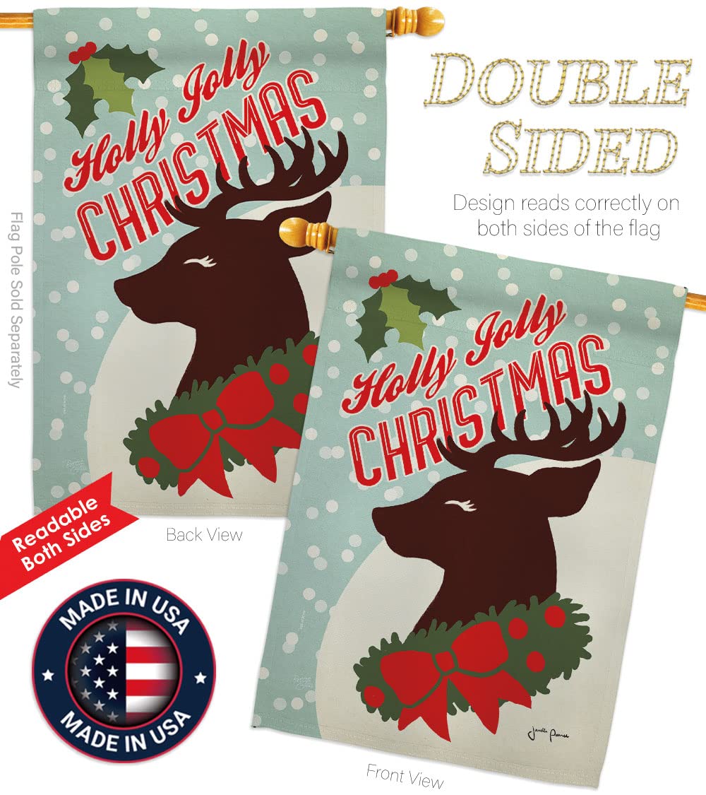 Holly Jolly Christmas Flags Set - 28