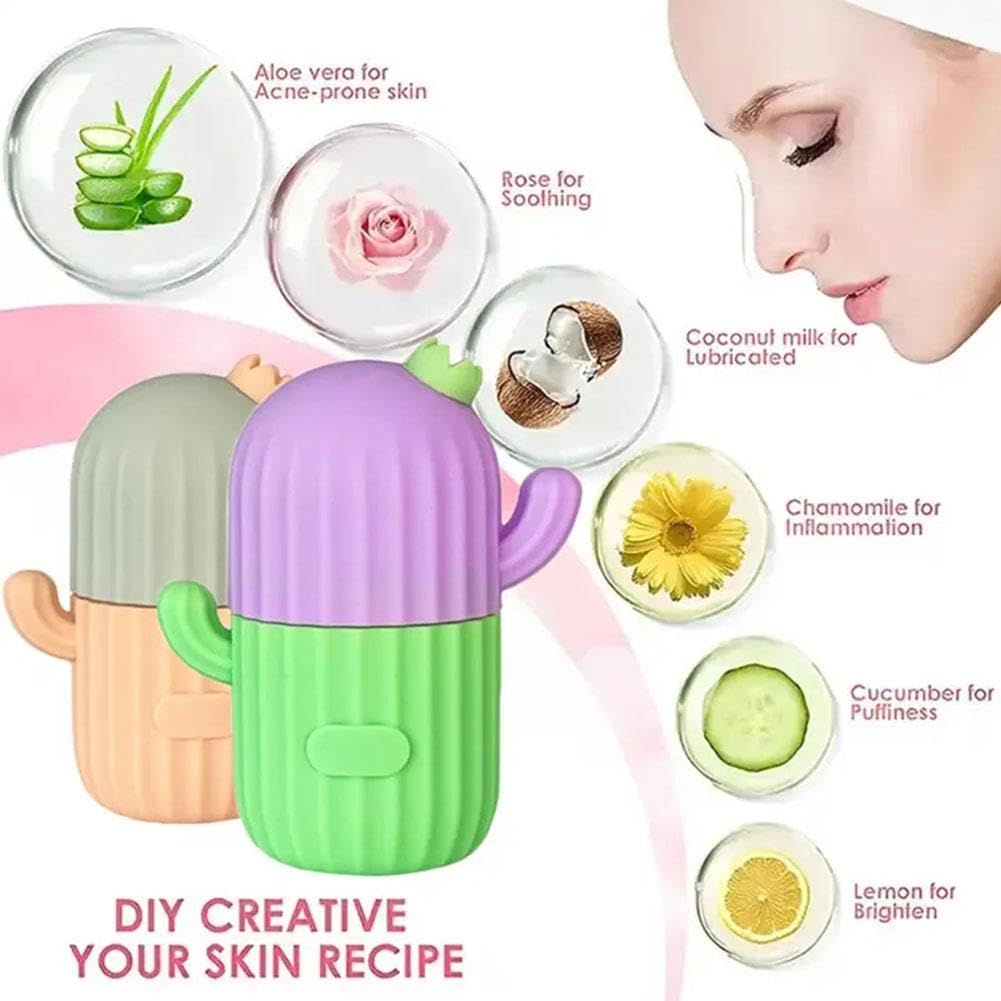 TPALPKT Ice Roller for Face & Neck - Cooling Massage Tool for Puffiness Relief, Reusable Silicone Ice Cube Roller for Eyes & Skin Care | Reduce Swelling, Soothe Skin | Perfect for Morning Routine & Post-Workout Recovery