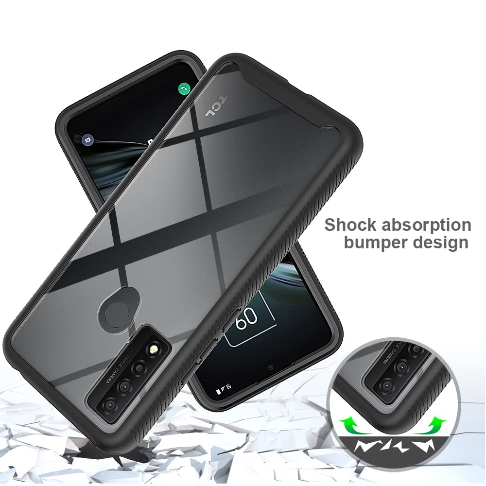 Premium Shockproof & Anti-Slip Protective Case for TCL 20 XE (5087Z) - Durable Phone Cover with Raised Edges for Screen Protection - Perfect for Outdoor Activities, Travel & Daily Use (Purple)