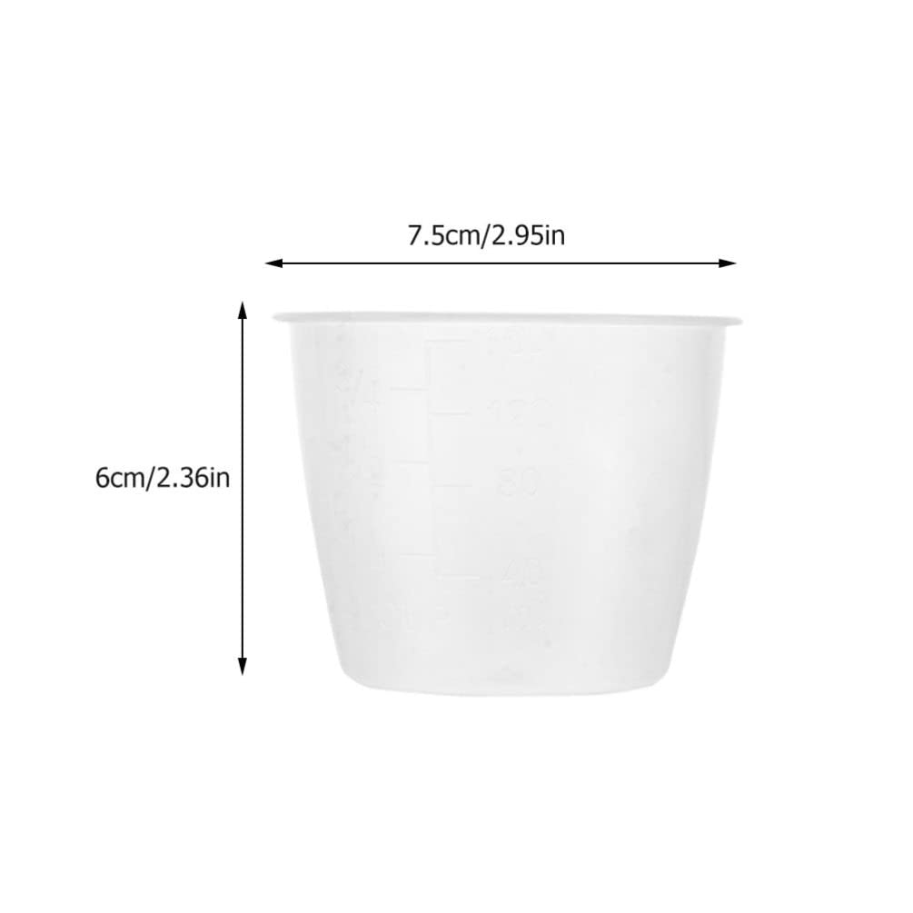 8-Piece Measuring Cup Set - Cabilock Graduated Liquid Measuring Cups for Rice, Tea, and Kitchen Ingredients | Clear PP Plastic Storage Jugs for Cooking, Baking, and Meal Prep