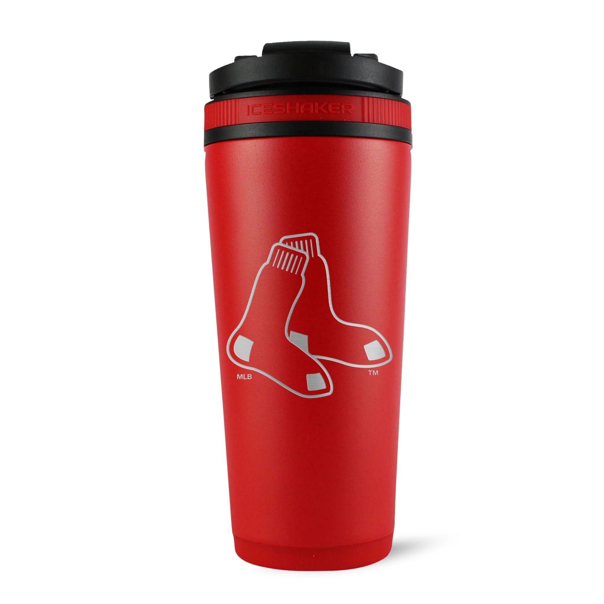 Official Boston Red Sox 26oz Insulated Stainless Steel Water Bottle - Leakproof Sports Shaker Cup for Gym, Workouts & Outdoor Activities