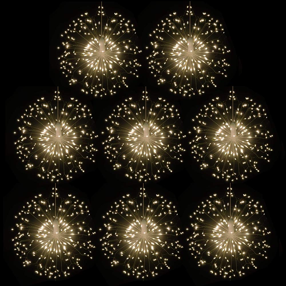 8 Pack LED Fairy Lights - 8 Modes, Remote, Waterproof for Christmas & Party Decor