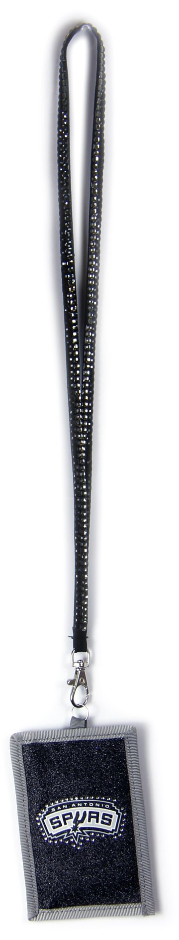 San Antonio Spurs NBA Beaded Lanyard with Nylon Wallet - Perfect for Game Days, Fan Events & Key Organization