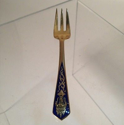 Vintage Brass Dessert Forks Set of 9 - Handcrafted in Bangkok Thailand - Perfect for Fine Dining, Afternoon Tea & Wedding Table Settings