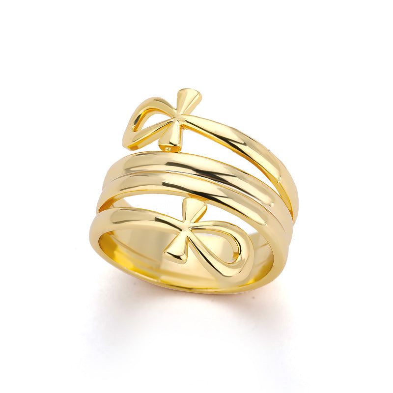 Indian Double Layered Couple Rings for Men & Women - Elegant Matching Wedding Bands & Anniversary Jewelry Gifts for Him & Her