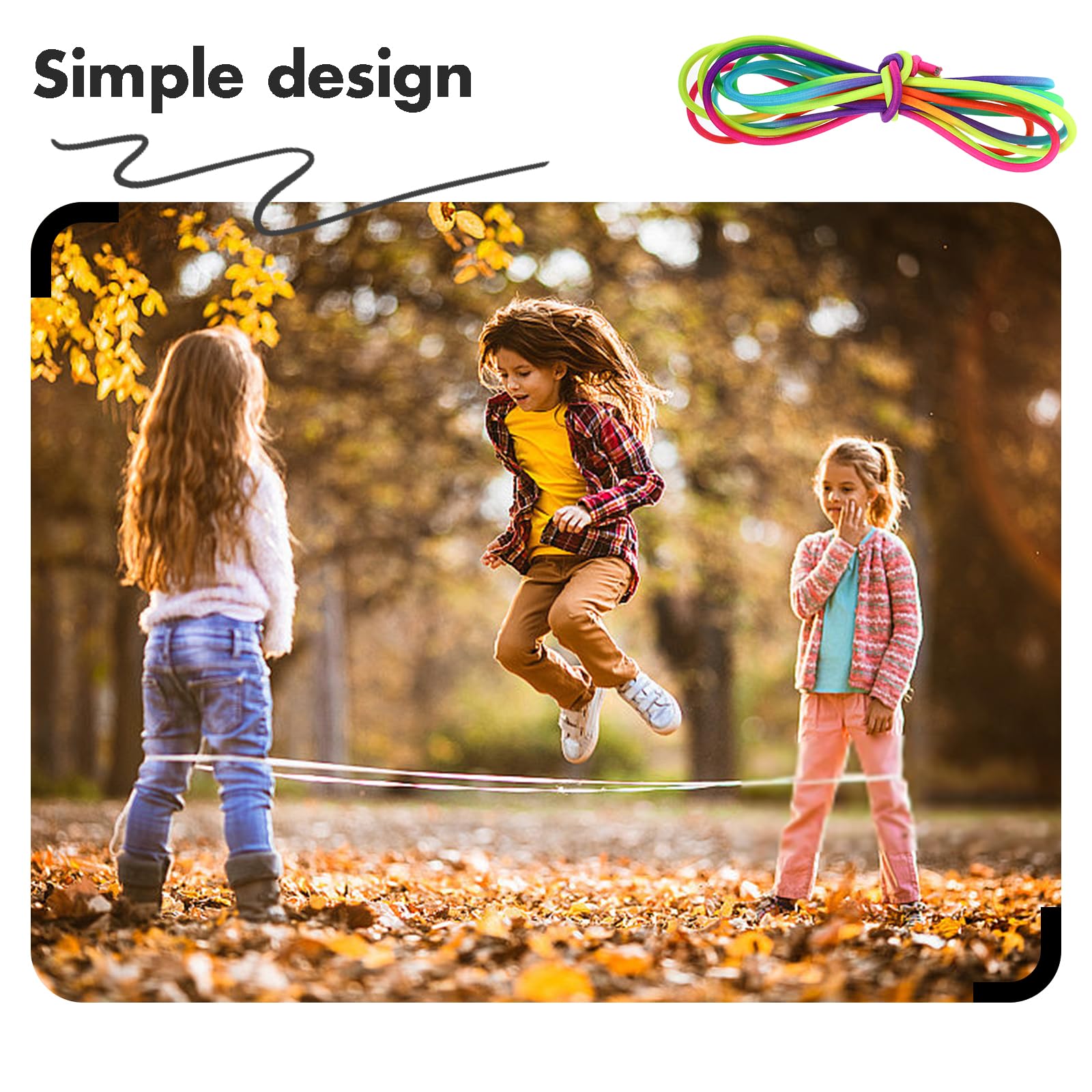 TOYANDONA Adjustable Chinese Jump Rope for Kids - 118
