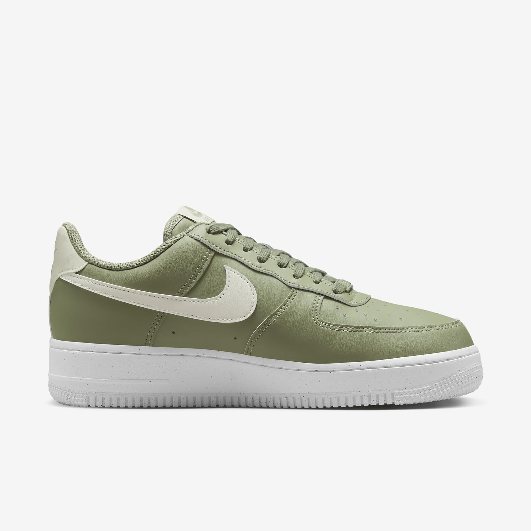 Nike Air Force 1 '07 Women's Shoes - Oil Green/White/Gum Medium Brown/Sea Glass (HF5062-386) | Size 6 | Casual Sneakers for Everyday Wear, Street Style & Athletic Fashion