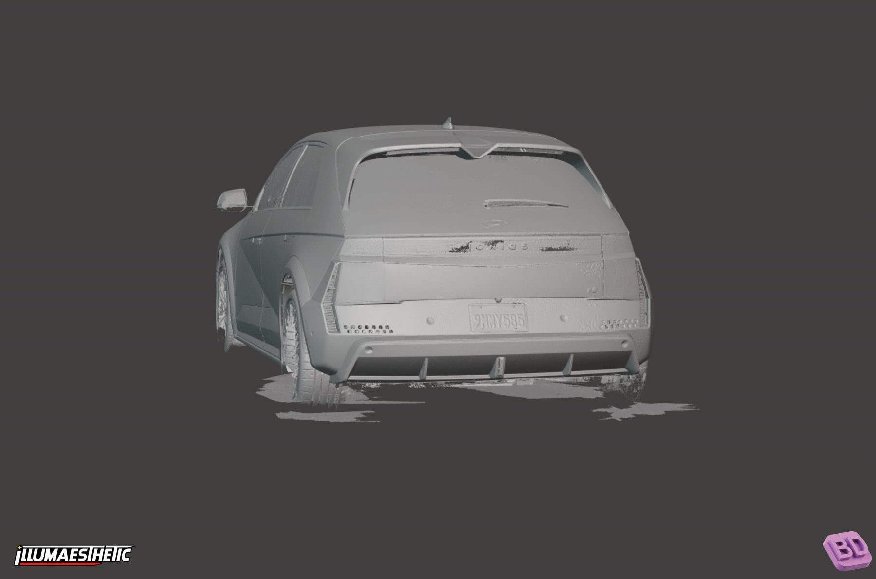 2023+ Hyundai Ioniq 5 N (NE) 3D Scan Kit - High Precision Car Model for 3D Printing & Automotive Design - Perfect for DIY Projects, Vehicle Customization & Digital Prototyping