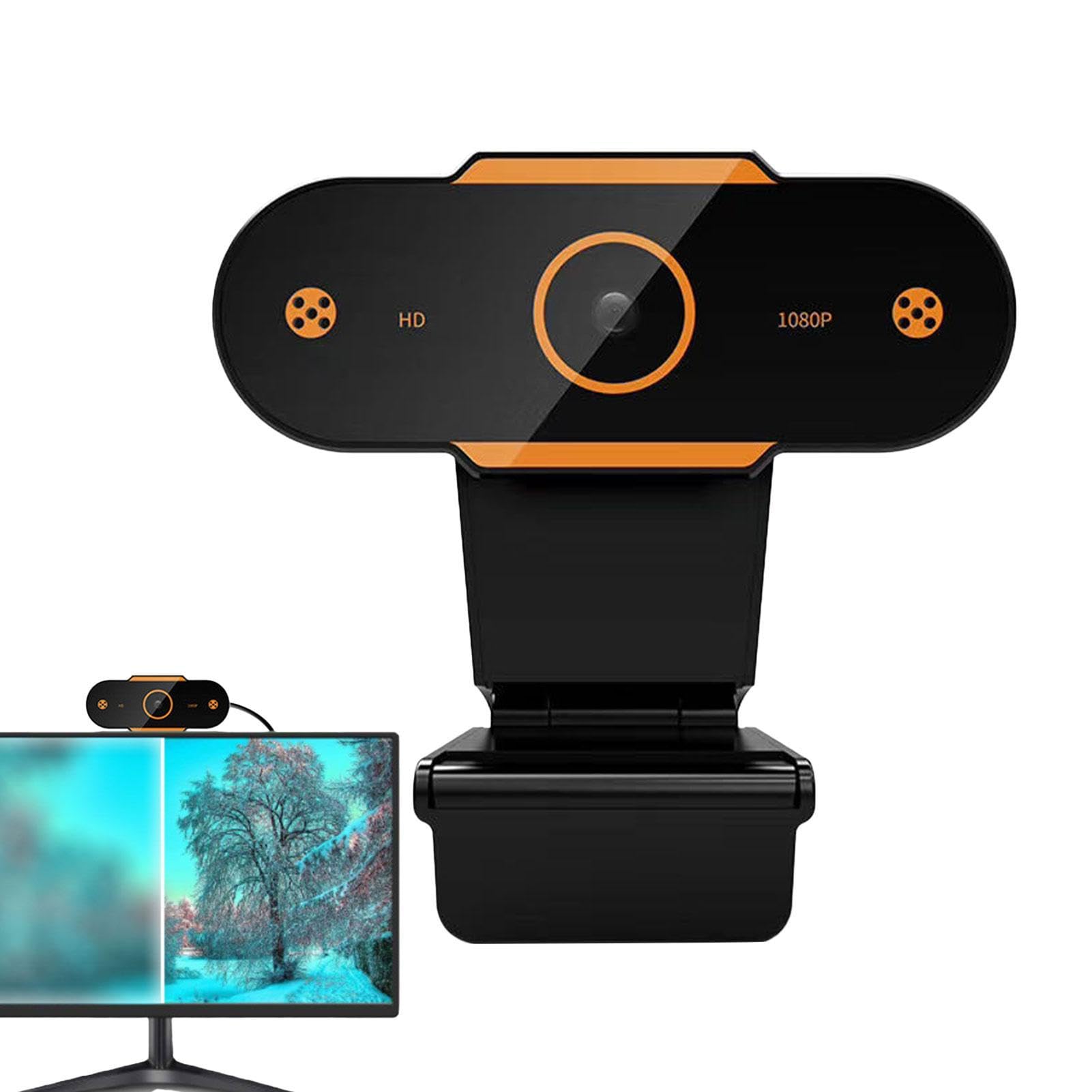 HD 1080P USB Webcam with Built-in Microphone - Plug & Play PC Camera for Laptop, Desktop, Live Streaming, Video Conferencing, Zoom Meetings, Online Classes & Gaming (Auto Focus, Low Light Correction) - Perfect for Home Office, Remote Work & Distance Learning