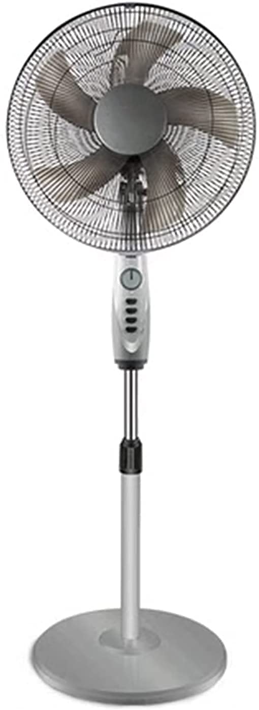 Quiet Electric Standing Fan with Copper Motor - Adjustable Height, Timer & Stable Base for Home, Office, Dorm | Energy Efficient Cooling for Summer
