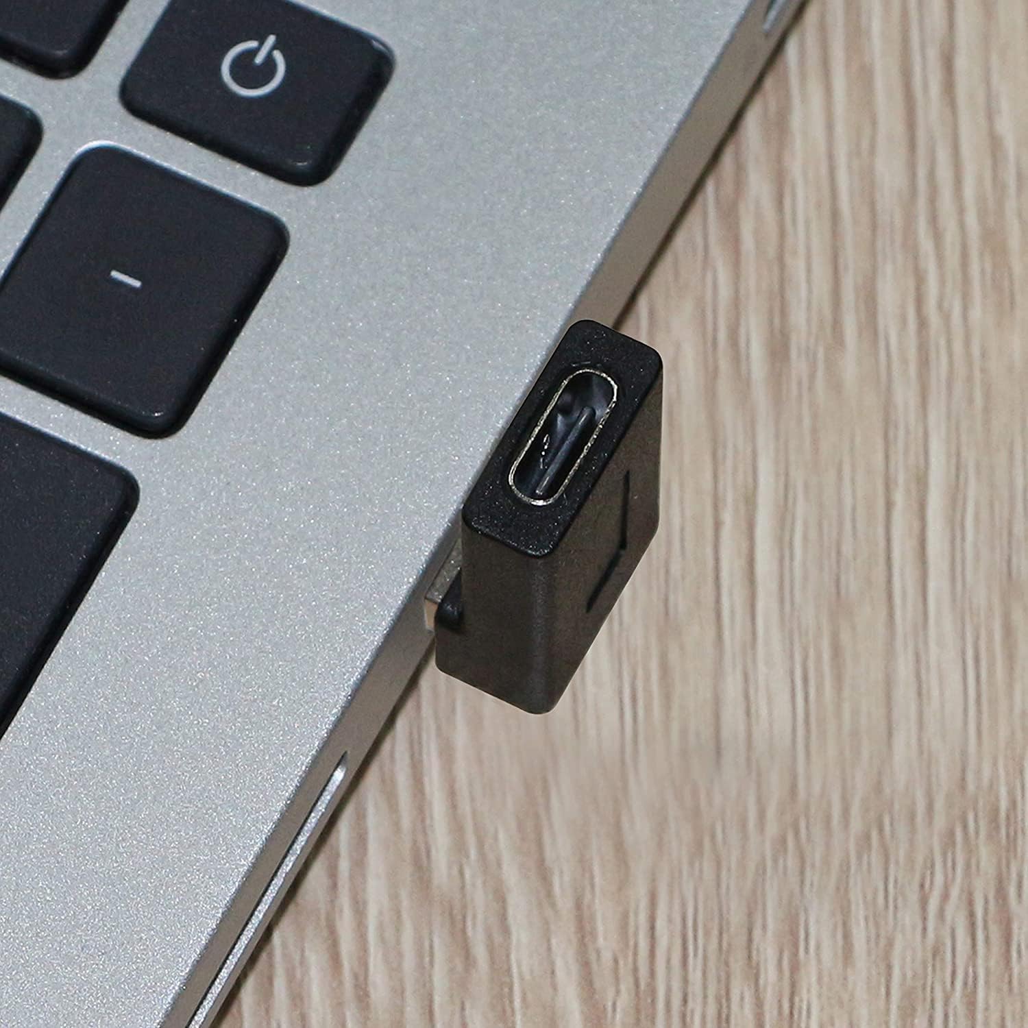 Herfair 2 Pack USB-C to USB 3.1 Adapter 10Gbps - for MacBook, Laptop, Phone - Left/Right Angle