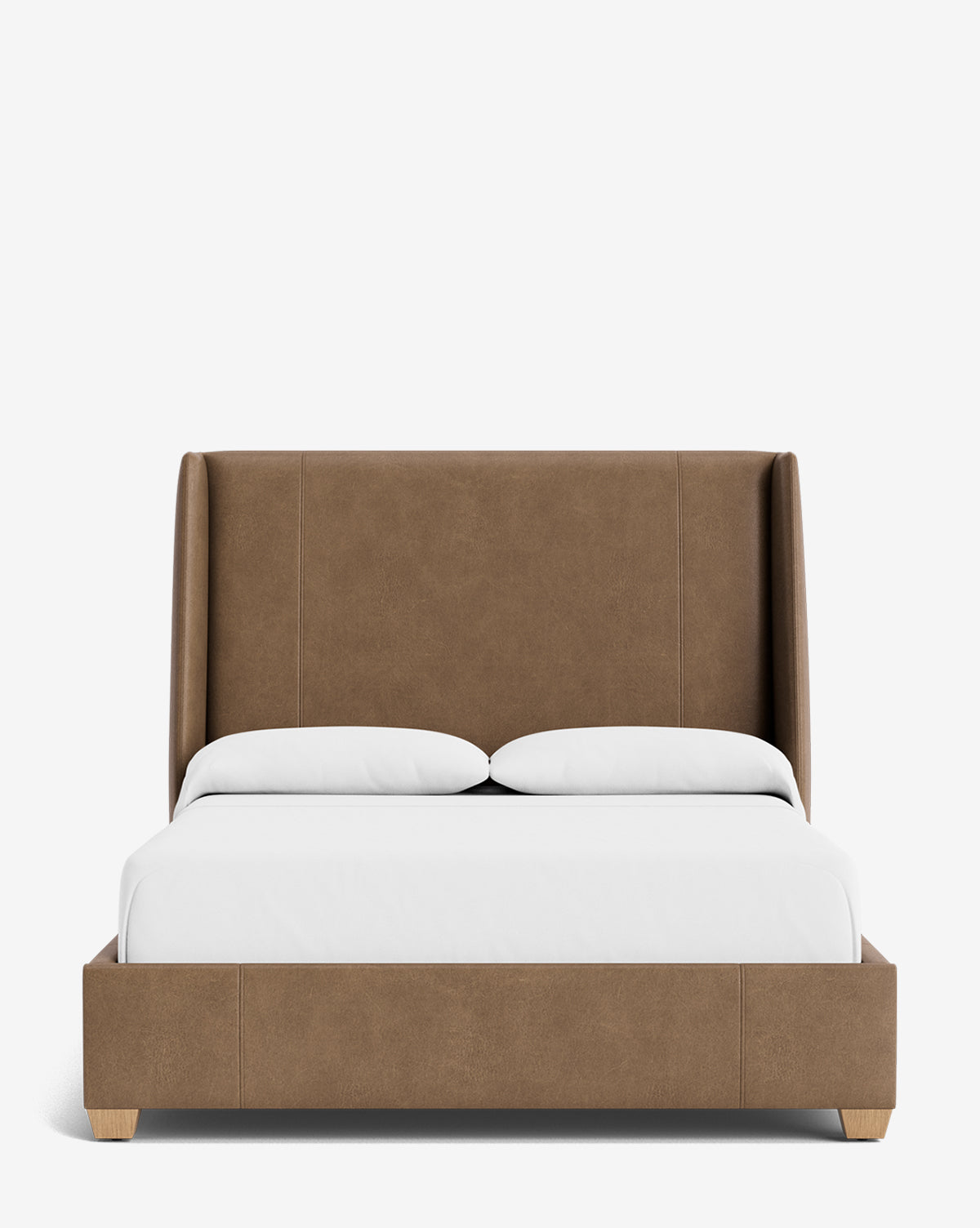Walt Bed Tall Headboard - Queen Size Upholstered Bed Frame with Adjustable Height - Perfect for Modern Bedroom Decor & Small Spaces