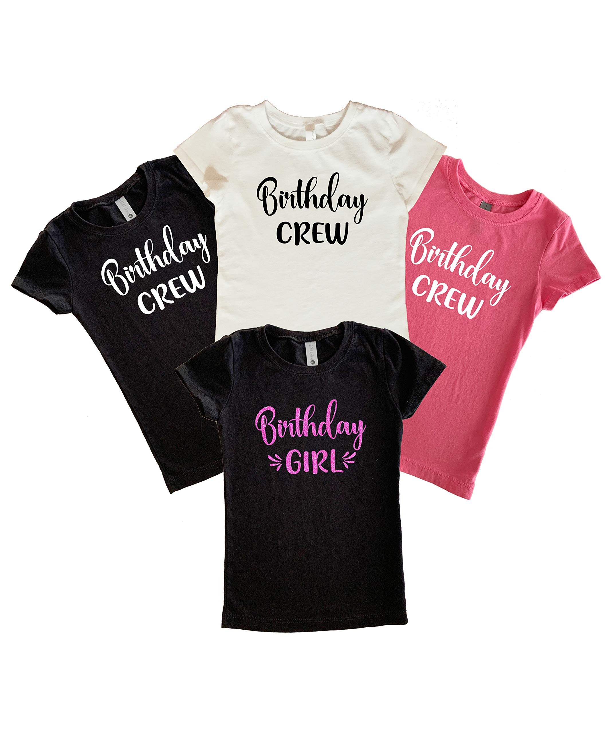 Birthday Crew Shirts for Women & Girls - Matching Birthday Party Outfits - Fun Group T-Shirts for Birthday Celebrations, Girls' Day Out & Family Gatherings