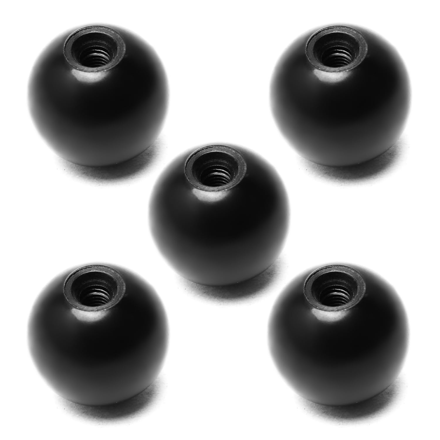 5Pcs Black Bakelite Ball Knob M6 Female Thread - 30mm/1.18