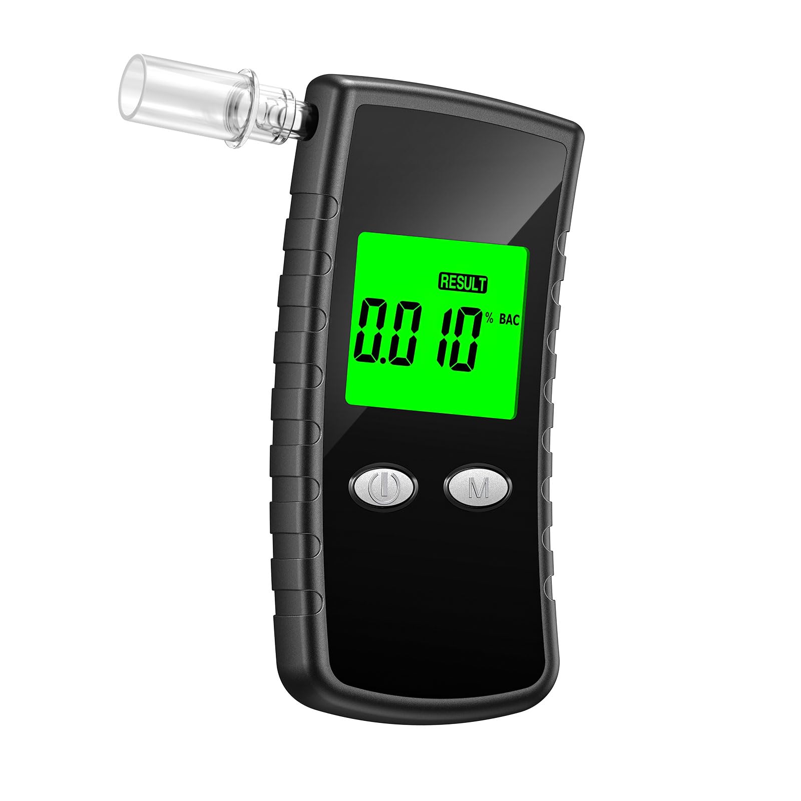 **2024 Upgraded Digital Breathalyzer for Alcohol - LCD Display, Portable Alcohol Tester with 10 Mouthpieces & Carrying Case (Black) - Perfect for Home, Car, and Personal Safety Use**
