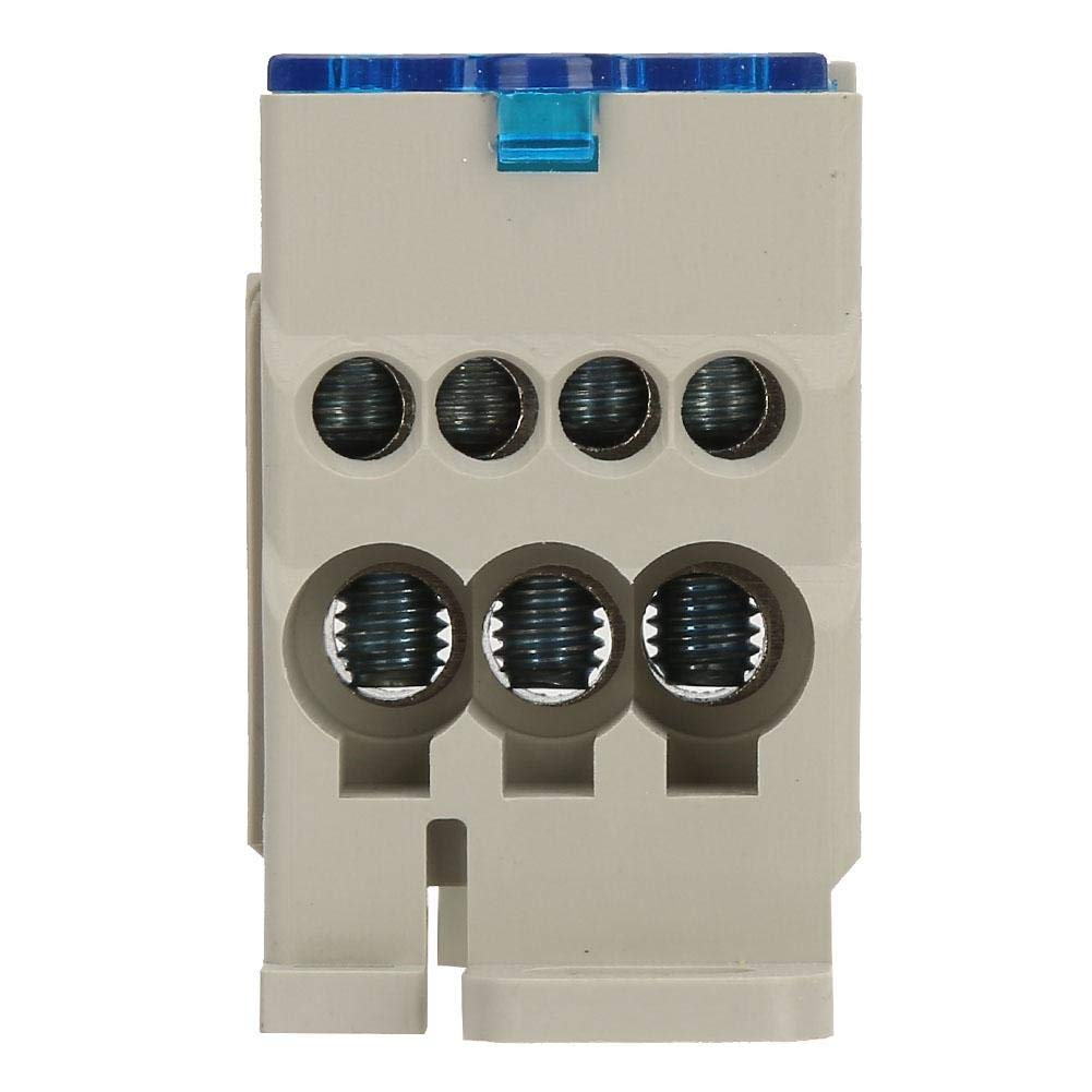 Din Rail Terminal Block Distribution Box - Universal Electric Wire Connector & Power Junction Box for Industrial Control Panels and Electrical Wiring Systems - Perfect for Home Automation, Solar Power, and DIY Electrical Projects