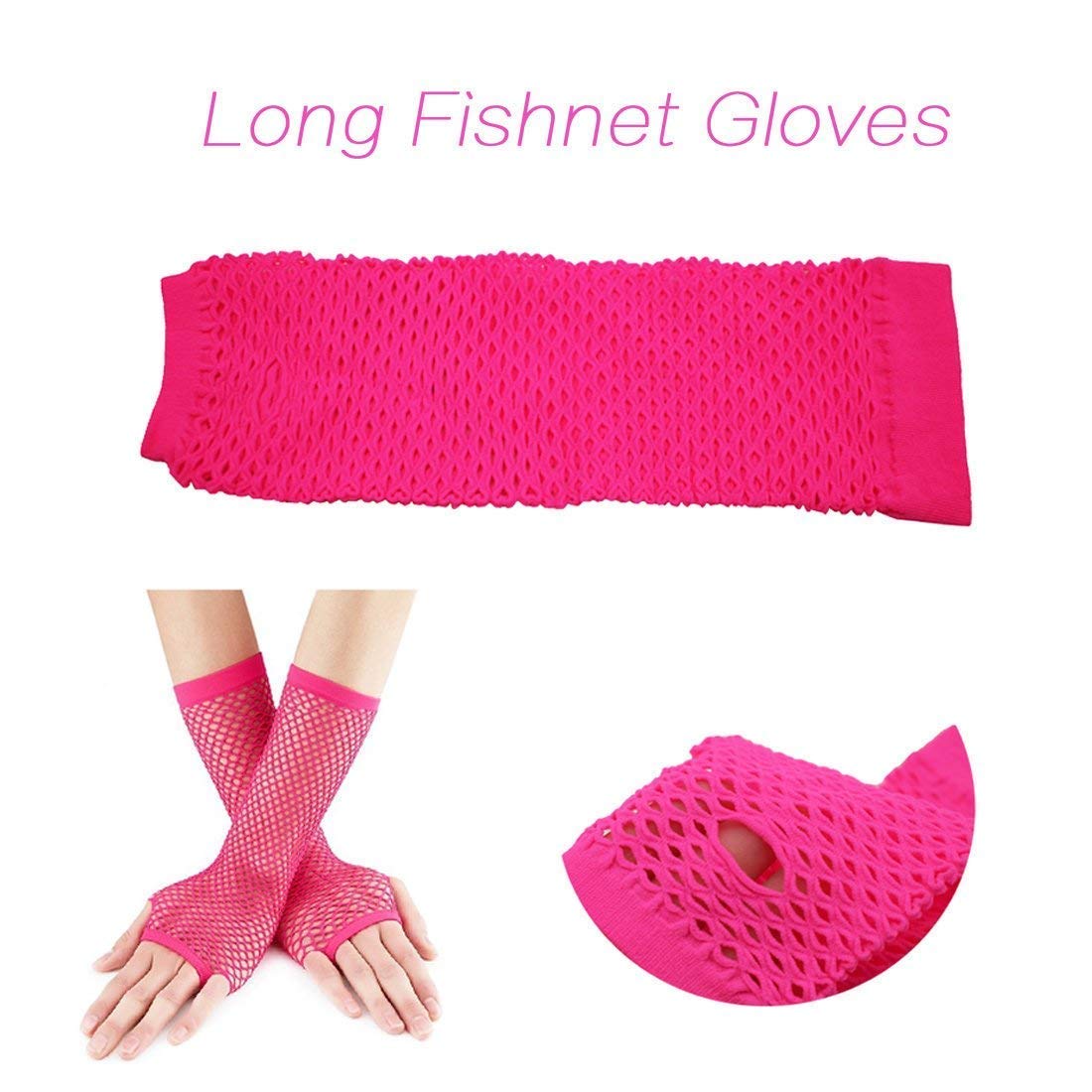 80s Retro Neon Costume Set for Women - Tutu Skirt, Leg Warmers, Gloves, Necklace, Headband, Earrings & Glasses | 80s Party, Halloween, Cosplay, Themed Events