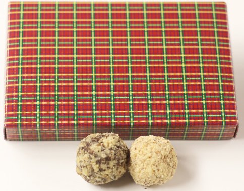 Scott's Cakes Premium Milk & White Chocolate Walnut Truffles - 8 oz Gourmet Holiday Gift Box - Perfect for Christmas Gifts, Corporate Events & Dessert Platters