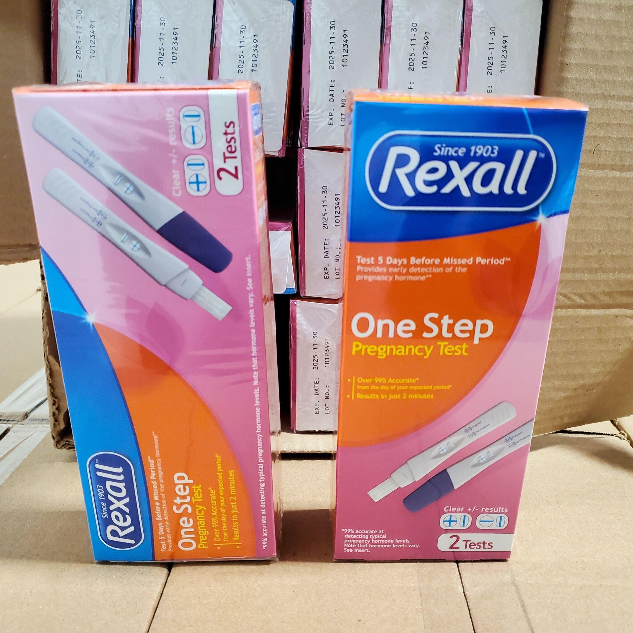 Rexall One Step Pregnancy Test Kit (48 Count) - Early Detection, Accurate Results Since 1903 | Home Use, Family Planning, Fertility Tracking