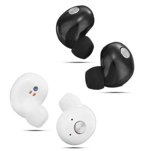 Wireless Bluetooth 4.2 TWS Earbuds with Stereo Bass & Built-in Mic - Perfect for Gym, Running & Commuting