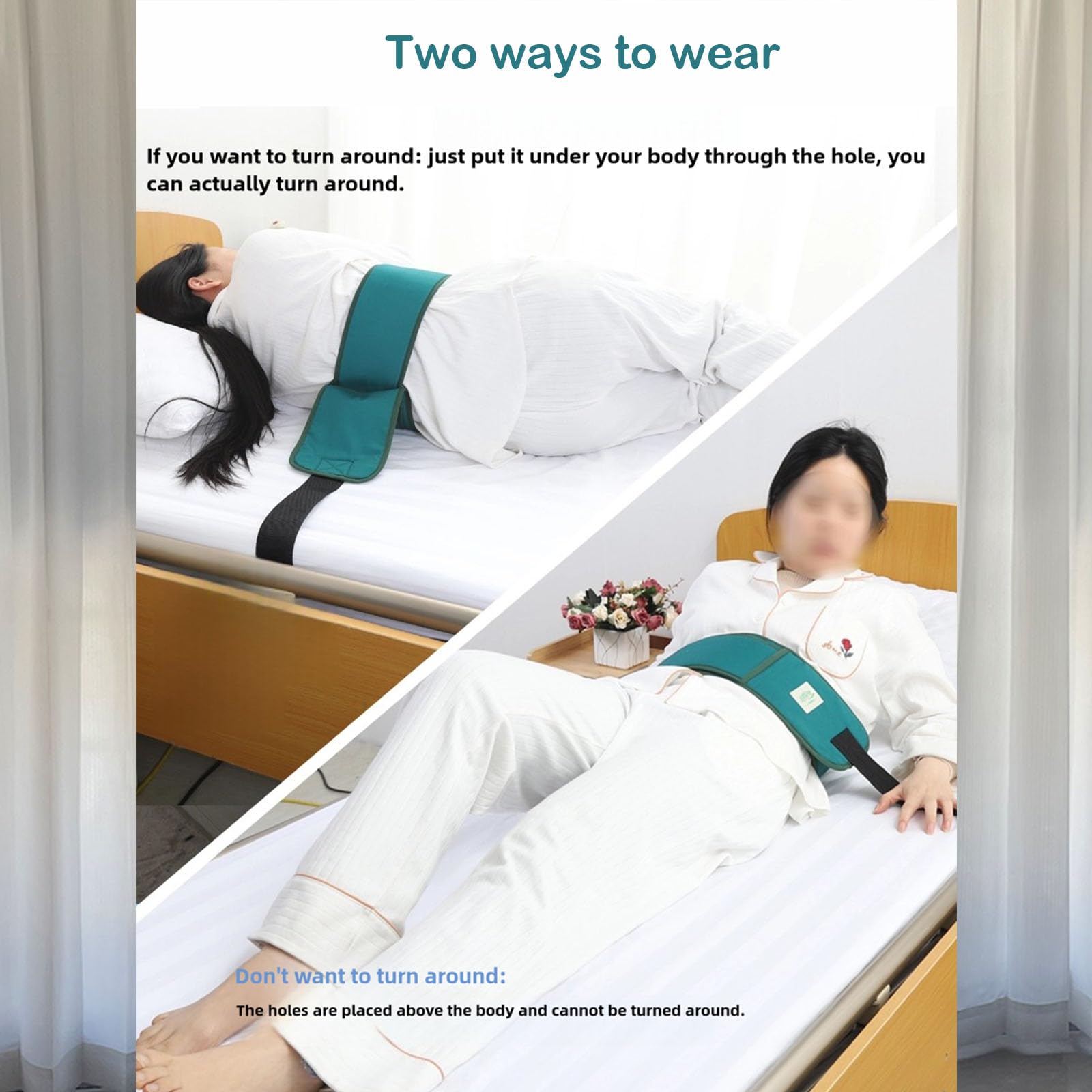 Adjustable Bed Restraints for Seniors & Elderly - Queen Size Safety Straps for Dementia Patients, Headboard & Wheelchair Use - Secure Bed Gait Belts for Adults (1.8m) - Perfect for Home Care & Assisted Living Facilities