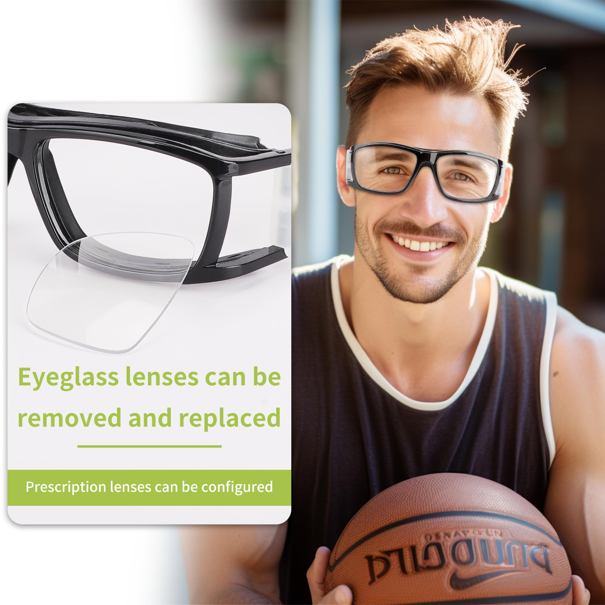 Anti-Fog Sports Goggles for Men & Women - Basketball, Football Protective Eyewear with Shock Resistance - Perfect for Outdoor Activities & Contact Sports