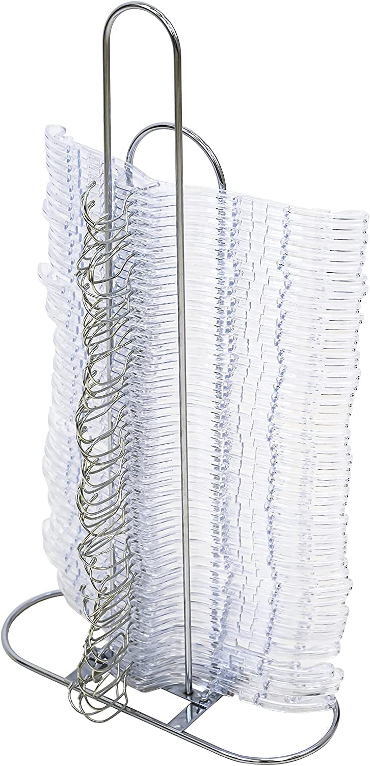 Victory Display Chrome Plated Metal Hanger Stacker - Space Saving Hanger Organizer for Closet - Holds 50-70 Hangers - Perfect for Apartments, Dorm Rooms & Laundry Areas - Durable Clothes Rack Stand & Storage Solution (10 Pack) - Ideal for Small Spaces & Wardrobe Organization