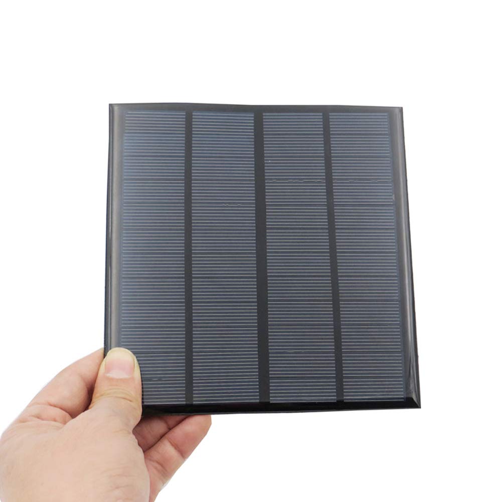 12V 3W Polycrystalline Solar Panel Kit - Waterproof Resin Encapsulated Solar Cell Charger for DIY Projects, Camping, RV, Boats & Outdoor Power Supply (3 Watt Mini Solar Module)