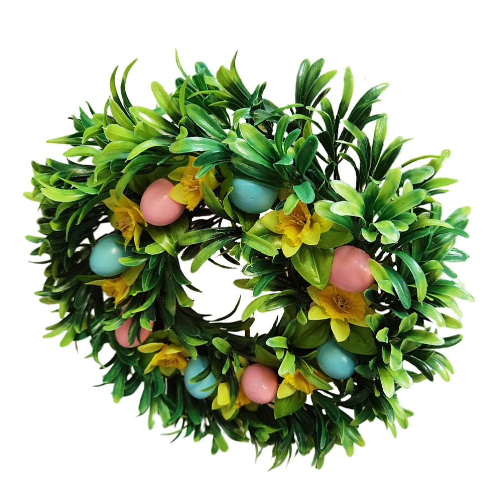 Amosfun Farmhouse Easter Wreath - 12