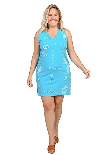 Turquoise Vneck Sleeveless