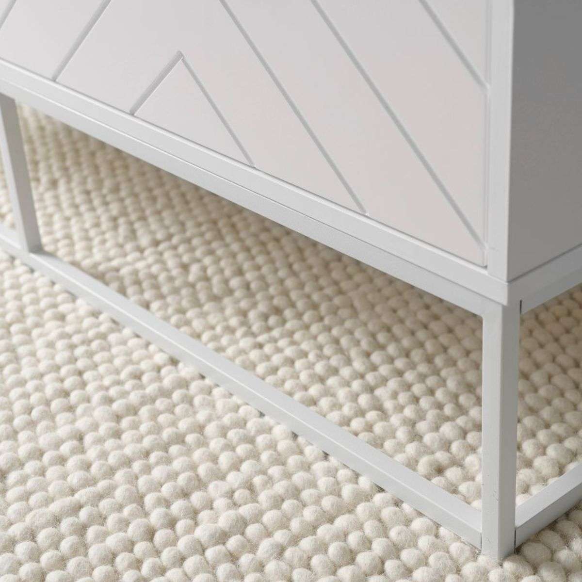 Modern Inca Coffee Table - White Wooden Living Room Furniture for Small Spaces, Home Decor & Office Use