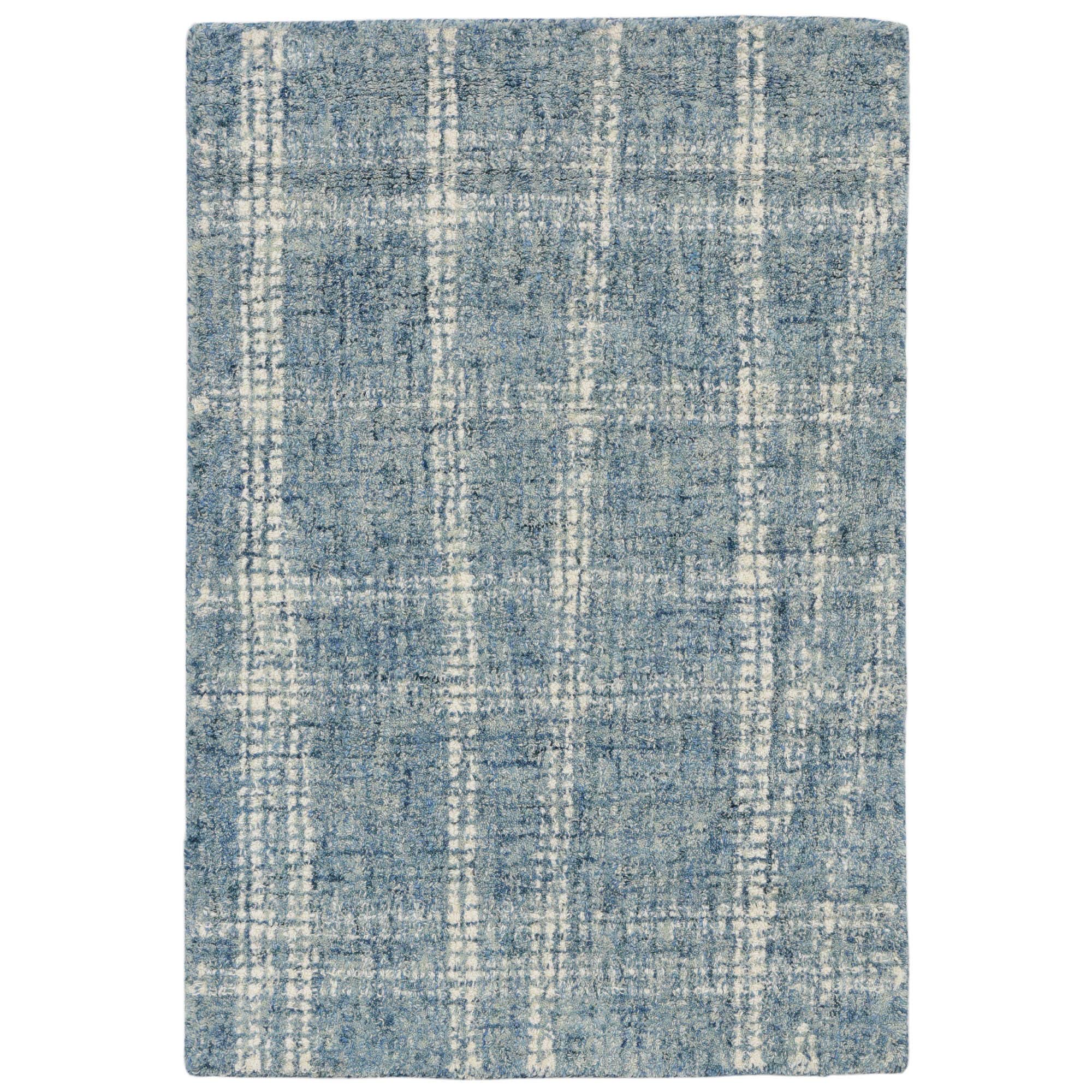 Liora Manne 9506/03 MAD Plaid Blue Area Rug 24