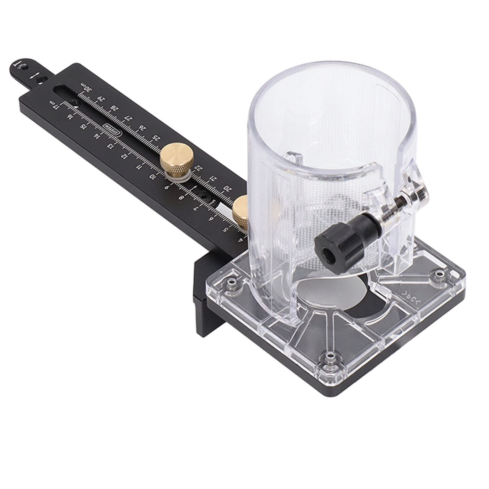 **8mm Pin CNC Wood Trimmer Router Base with 2.5mm Nail Holes - 65mm Dia Milling Circle Slotting Base for Woodworking & DIY Projects**    *(Perfect for Precision Wood Routing, Engraving, and Custom Furniture Making)*
