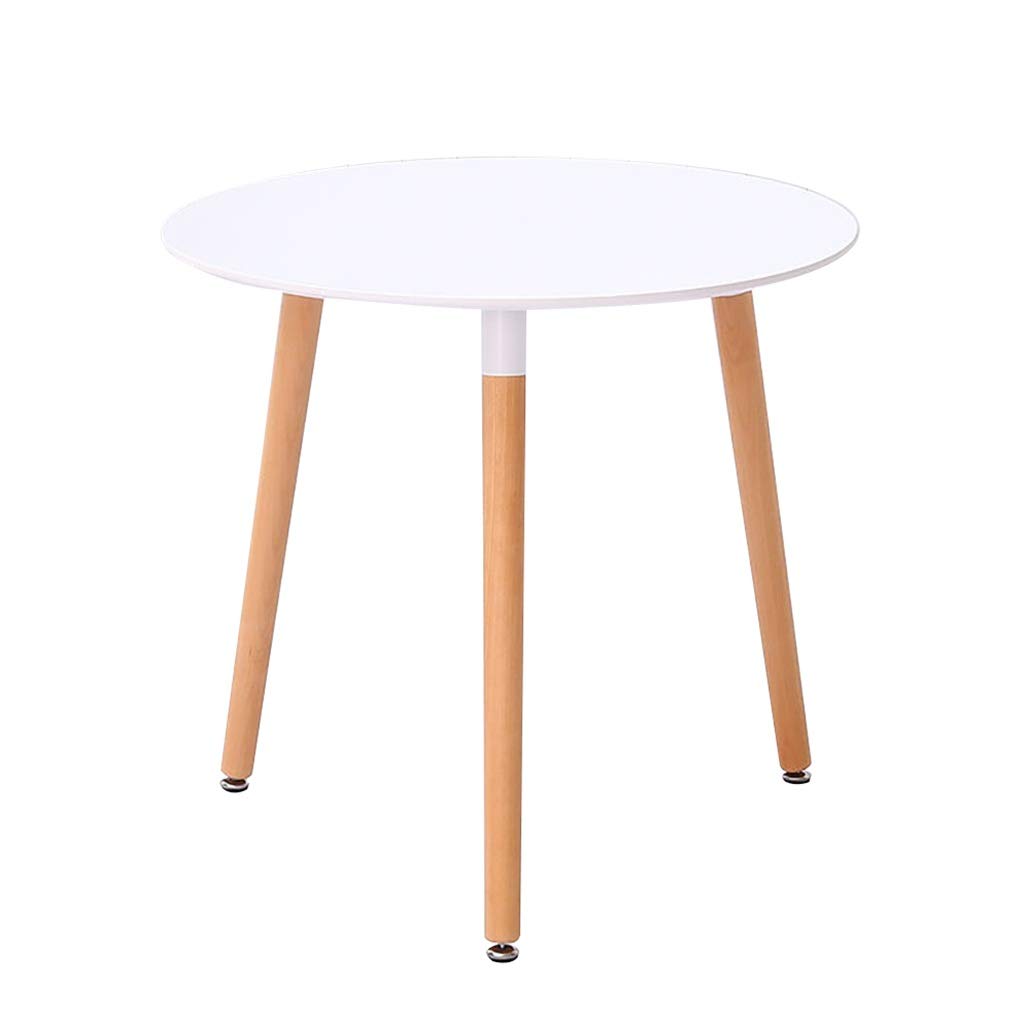 European Style Round Dining Table - 80x75cm Multifunctional Coffee Table for Home, Study, Office & Leisure (Color B) | Perfect for Small Spaces, Meetings & Relaxation