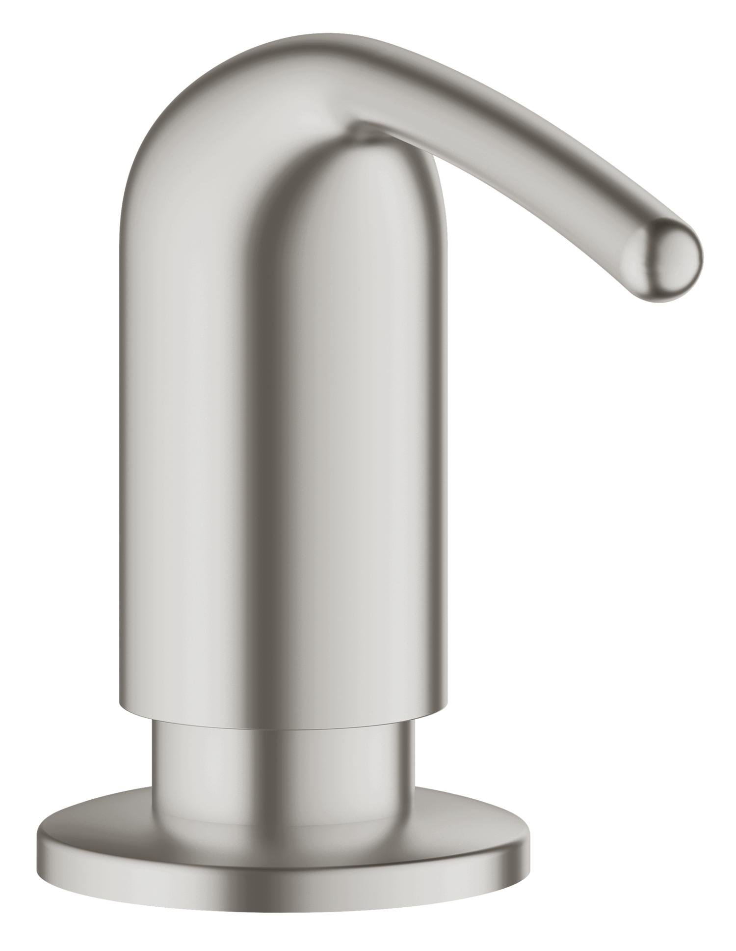 GROWE 40553DC0 Zedra Stainless Steel Soap Dispenser & Lotion Pump - Modern Bathroom & Kitchen Sink Accessory for Liquid Soap, Hand Wash & Lotion Dispensing