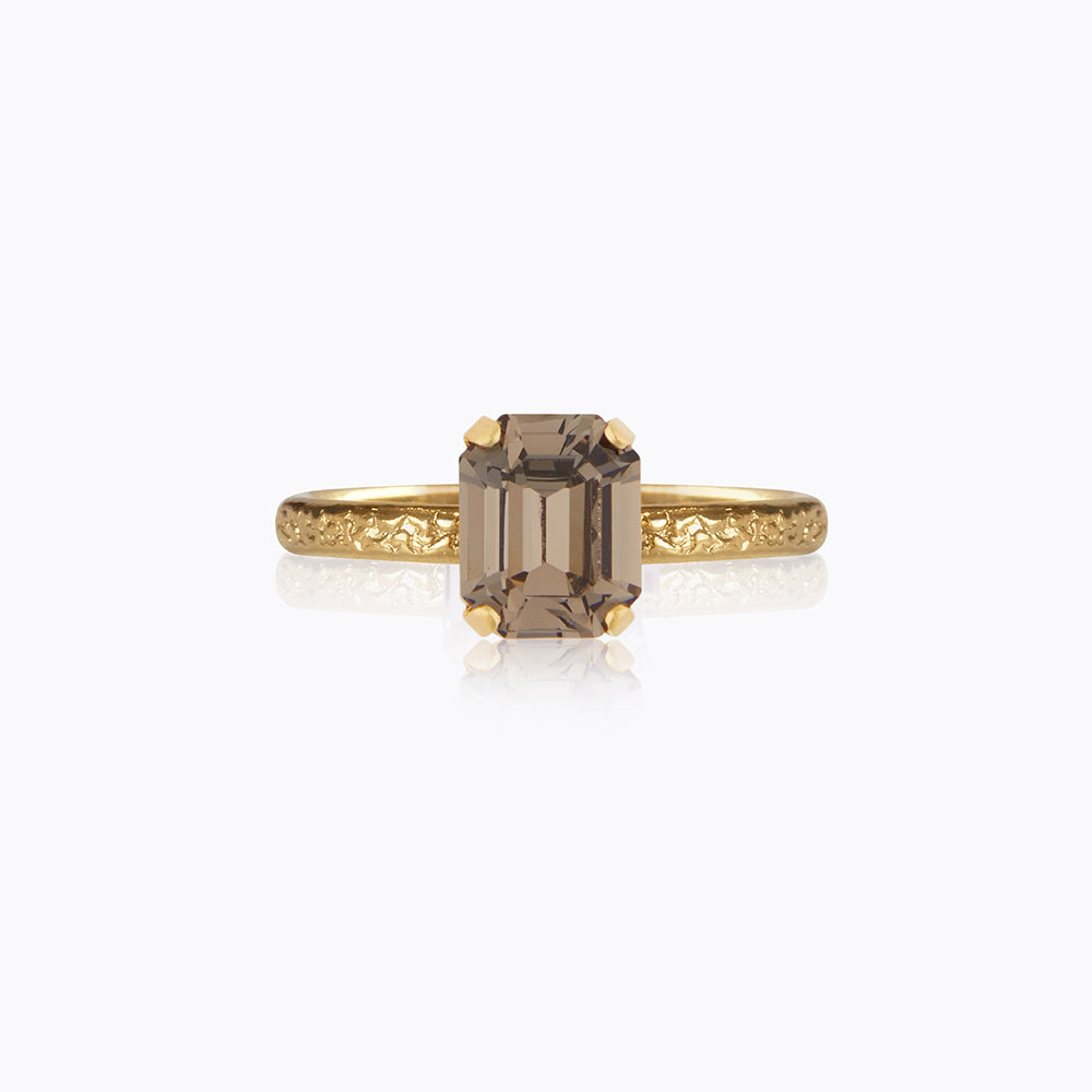 Mini Lydia Ring - Black Diamond Stackable Ring for Women, Elegant Dainty Jewelry Gift for Her | Perfect for Everyday Wear, Date Nights & Special Occasions